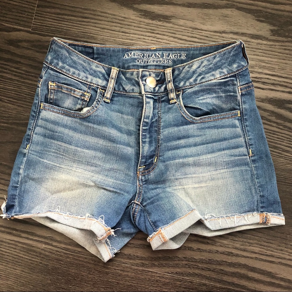 Medium Wash Jean Shorts